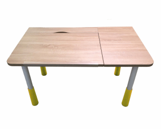 Детская парта Атика Stalker Classic left up бежевый/желтый